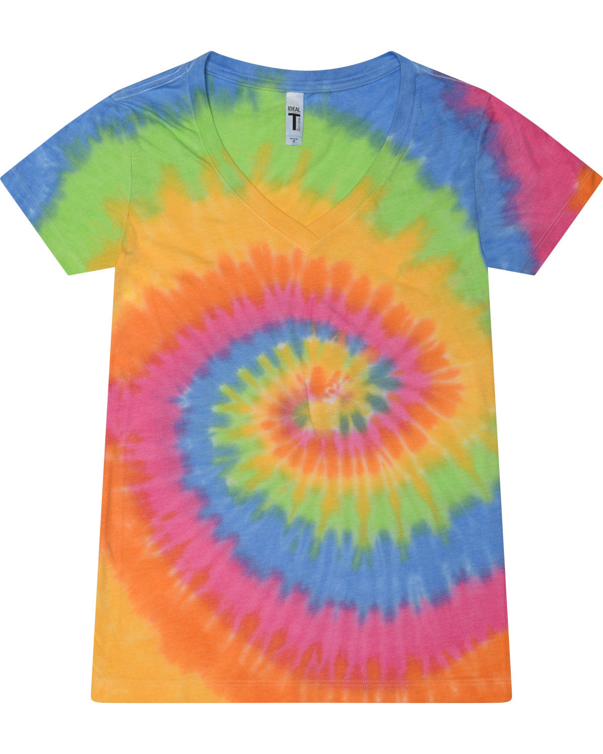 Tie-Dye Ladies' V-Neck T-Shirt Tie-Dye