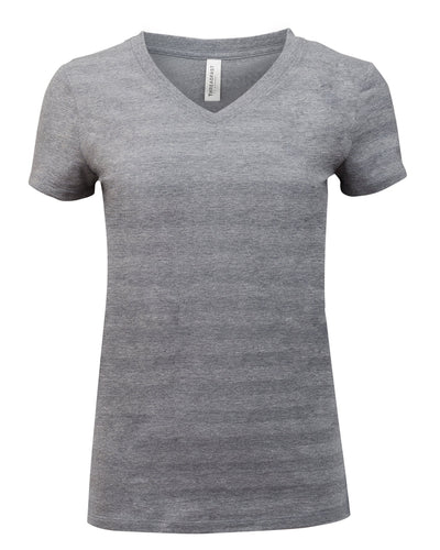 Threadfast Apparel Ladies' Invisible Stripe V-Neck T-Shirt