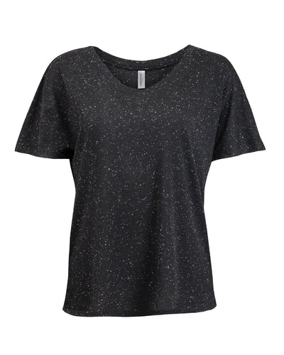 Threadfast Apparel Ladies' Triblend Fleck Short-Sleeve V-Neck T-Shirt