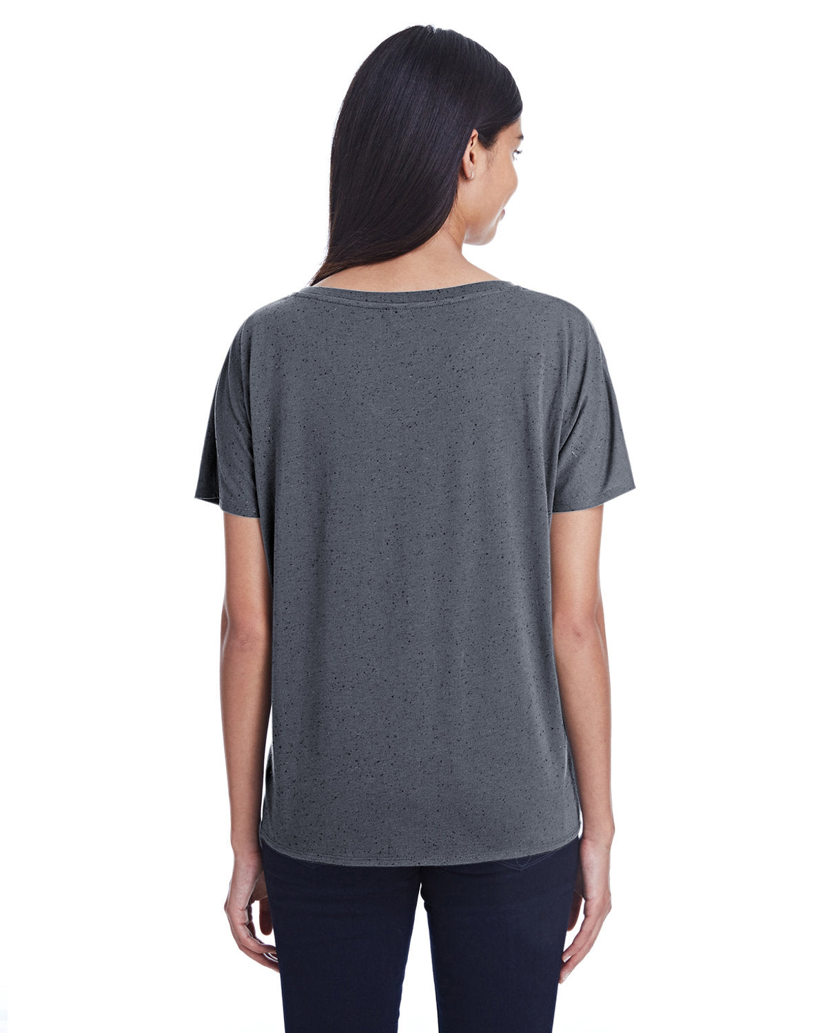 Threadfast Apparel Ladies' Triblend Fleck Short-Sleeve V-Neck T-Shirt Threadfast Apparel