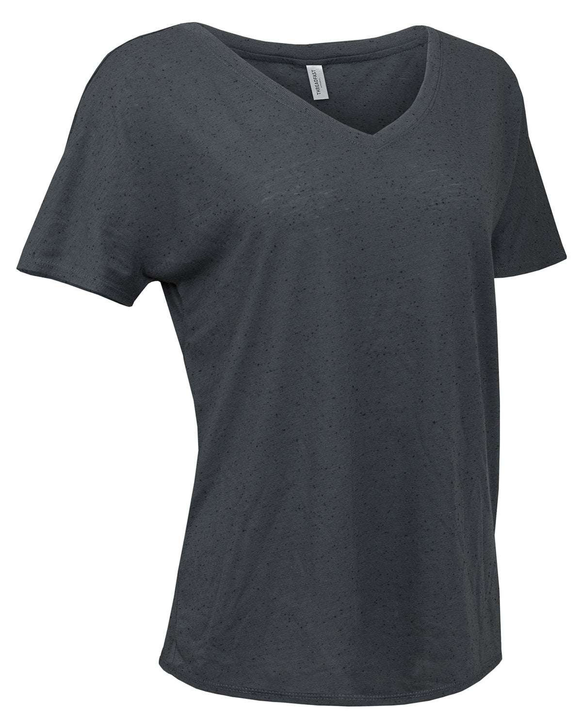 Threadfast Apparel Ladies' Triblend Fleck Short-Sleeve V-Neck T-Shirt Threadfast Apparel