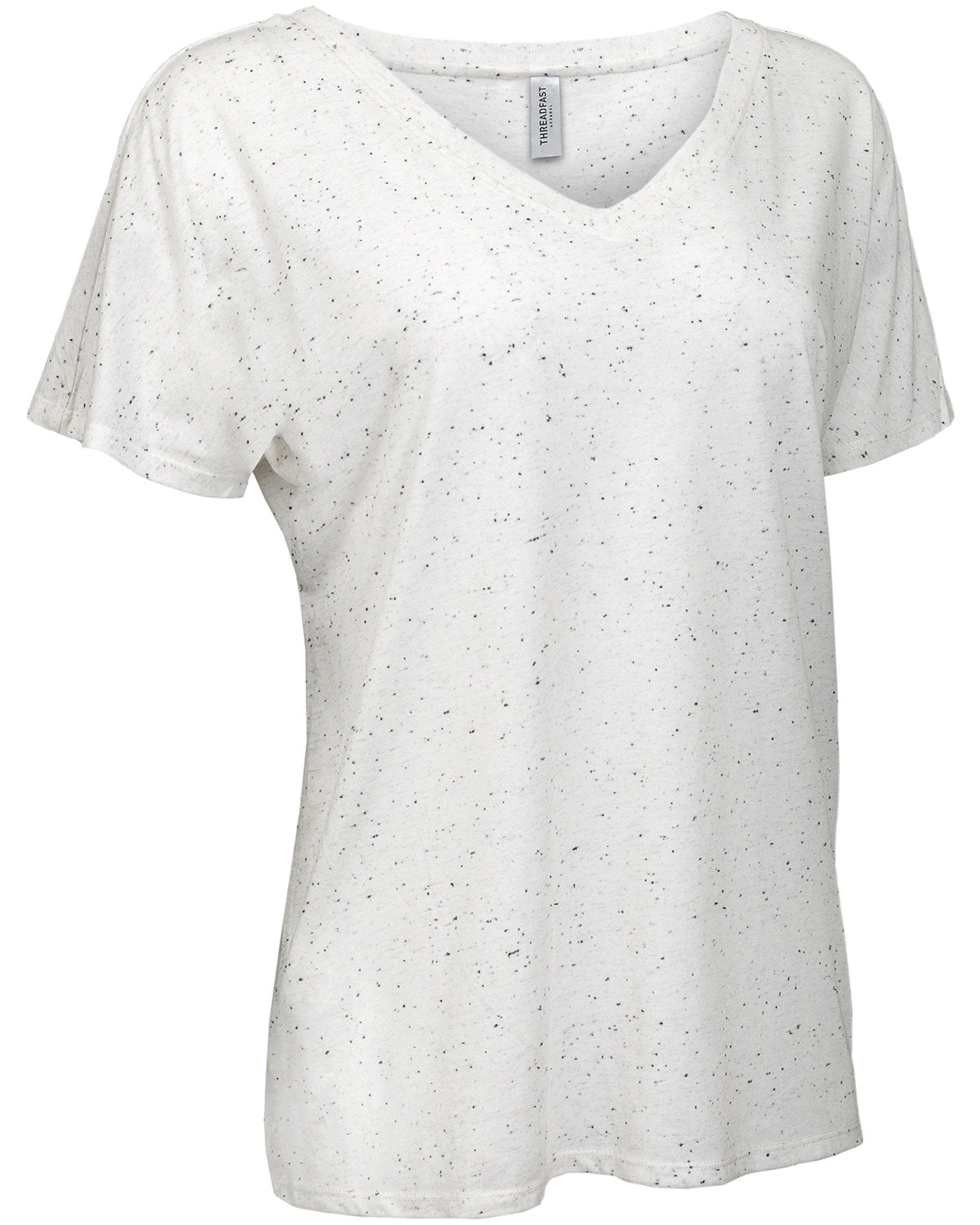 Threadfast Apparel Ladies' Triblend Fleck Short-Sleeve V-Neck T-Shirt Threadfast Apparel