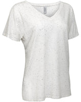 Threadfast Apparel Ladies' Triblend Fleck Short-Sleeve V-Neck T-Shirt Threadfast Apparel