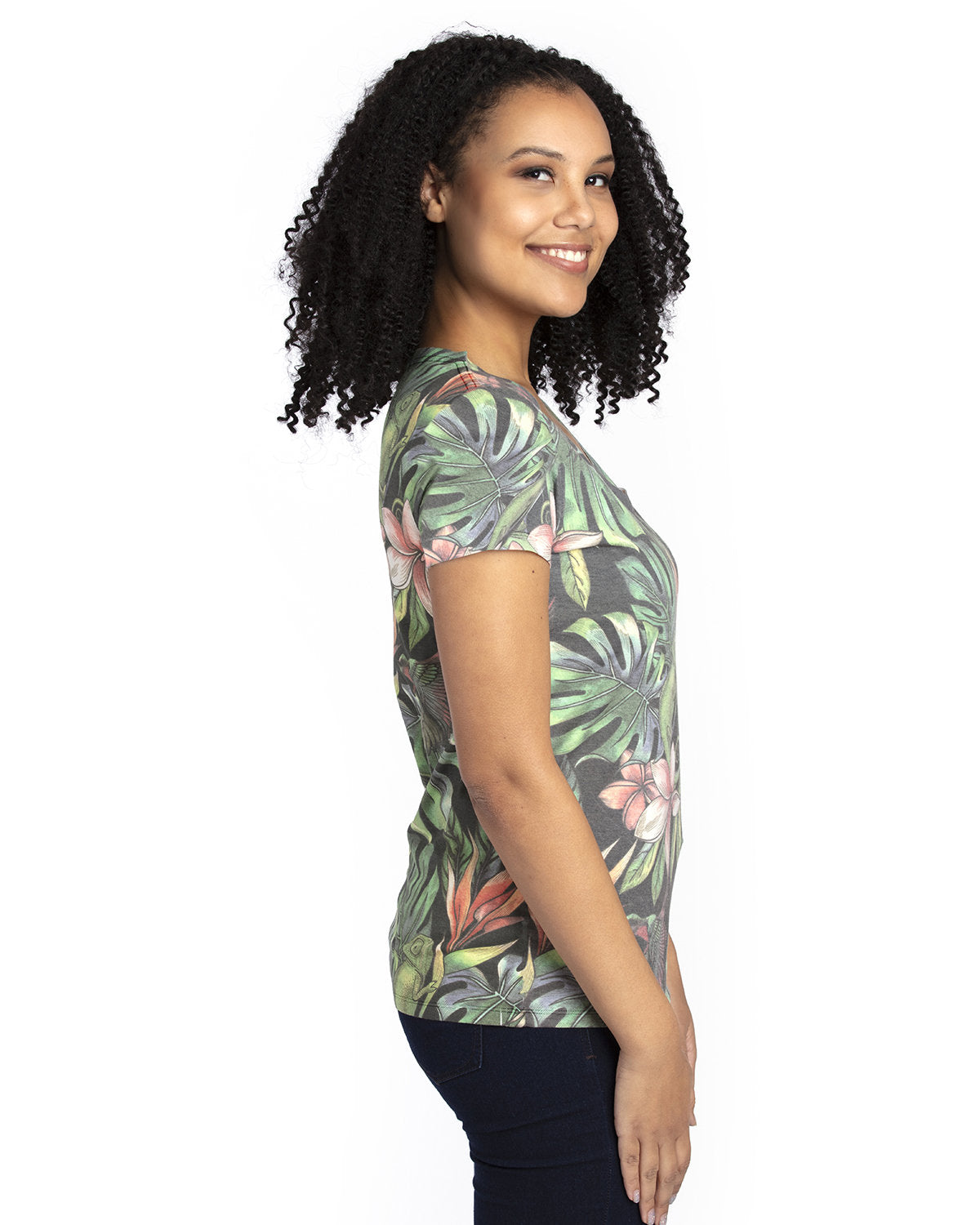 Threadfast Apparel Ladies' Ultimate CVC V-Neck T-Shirt Threadfast Apparel