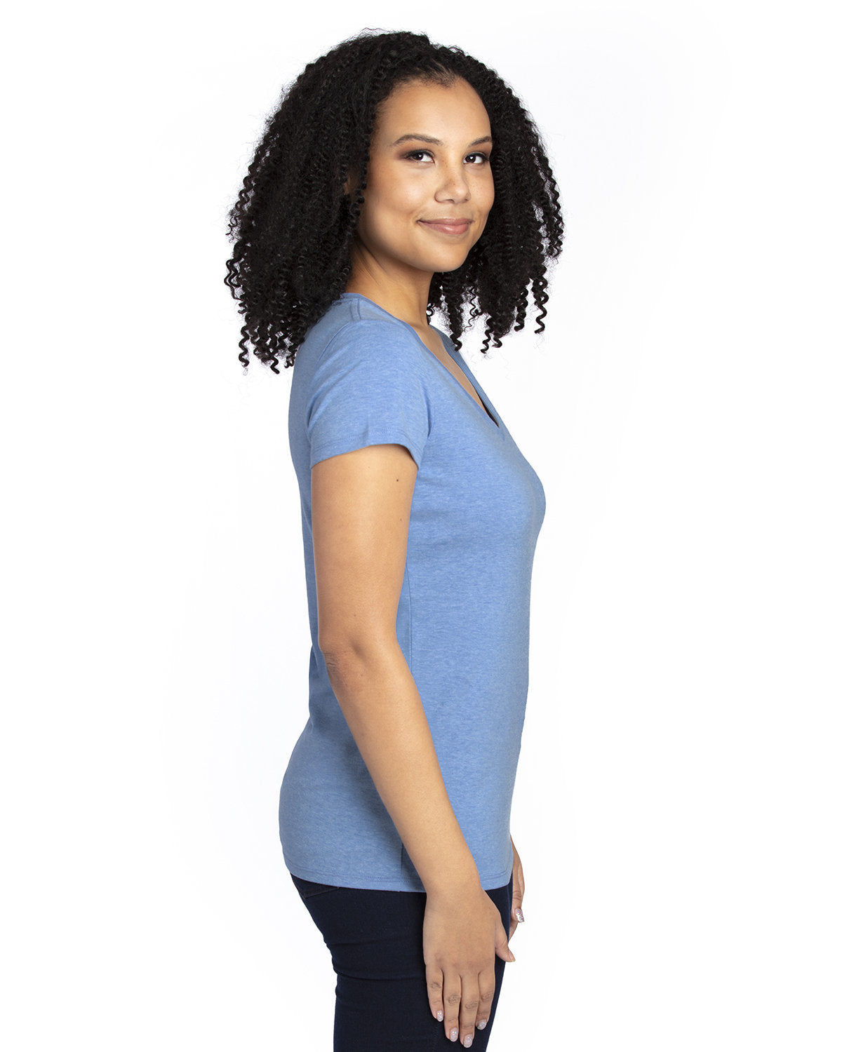 Threadfast Apparel Ladies' Ultimate CVC V-Neck T-Shirt Threadfast Apparel