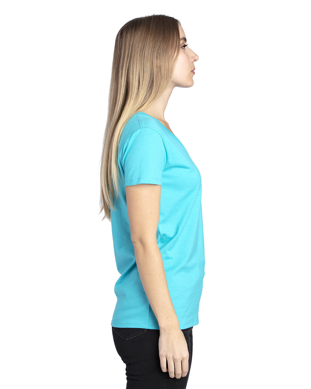Threadfast Apparel Ladies' Ultimate CVC V-Neck T-Shirt Threadfast Apparel