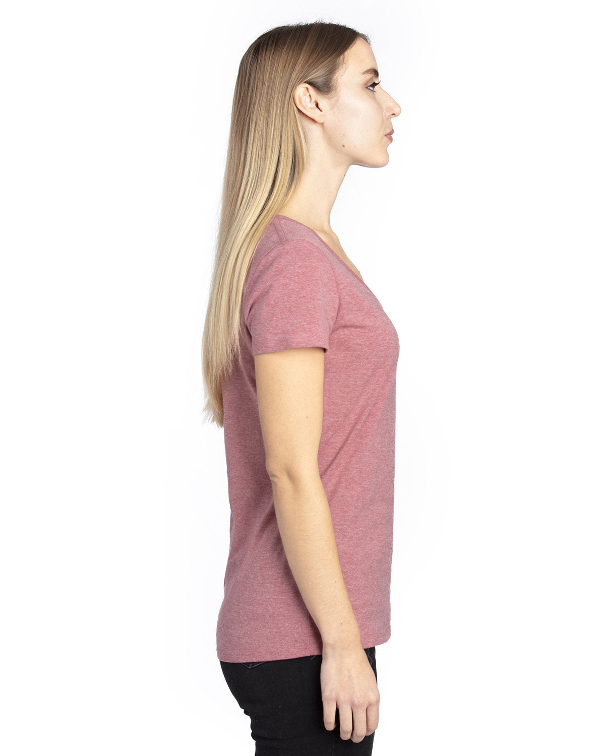 Threadfast Apparel Ladies' Ultimate CVC V-Neck T-Shirt Threadfast Apparel