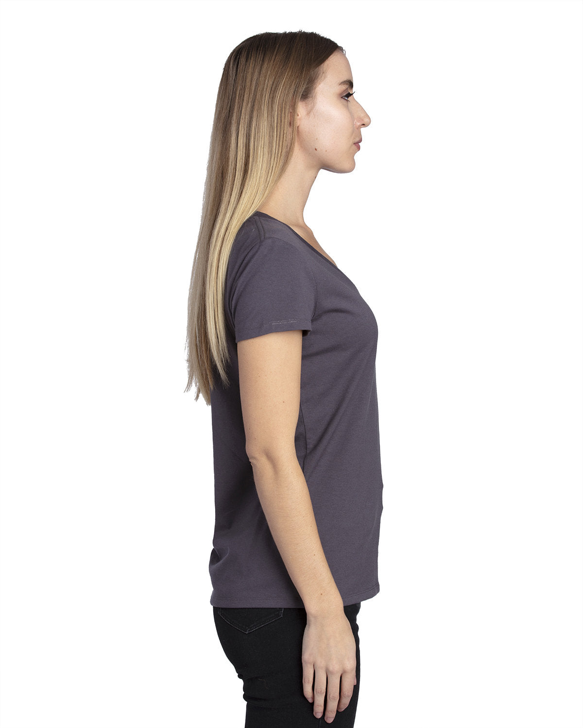 Threadfast Apparel Ladies' Ultimate CVC V-Neck T-Shirt Threadfast Apparel