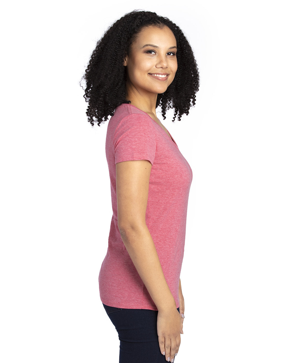 Threadfast Apparel Ladies' Ultimate CVC V-Neck T-Shirt Threadfast Apparel