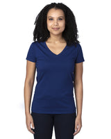 Threadfast Apparel Ladies' Ultimate CVC V-Neck T-Shirt Threadfast Apparel