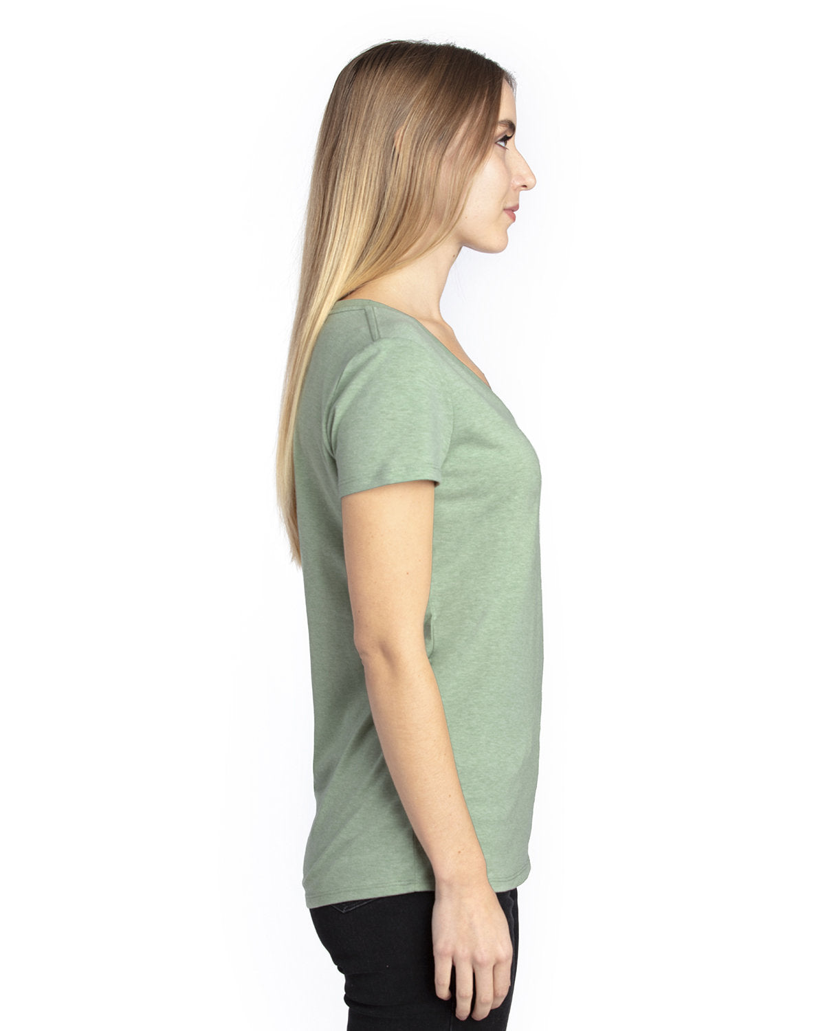 Threadfast Apparel Ladies' Ultimate CVC V-Neck T-Shirt Threadfast Apparel