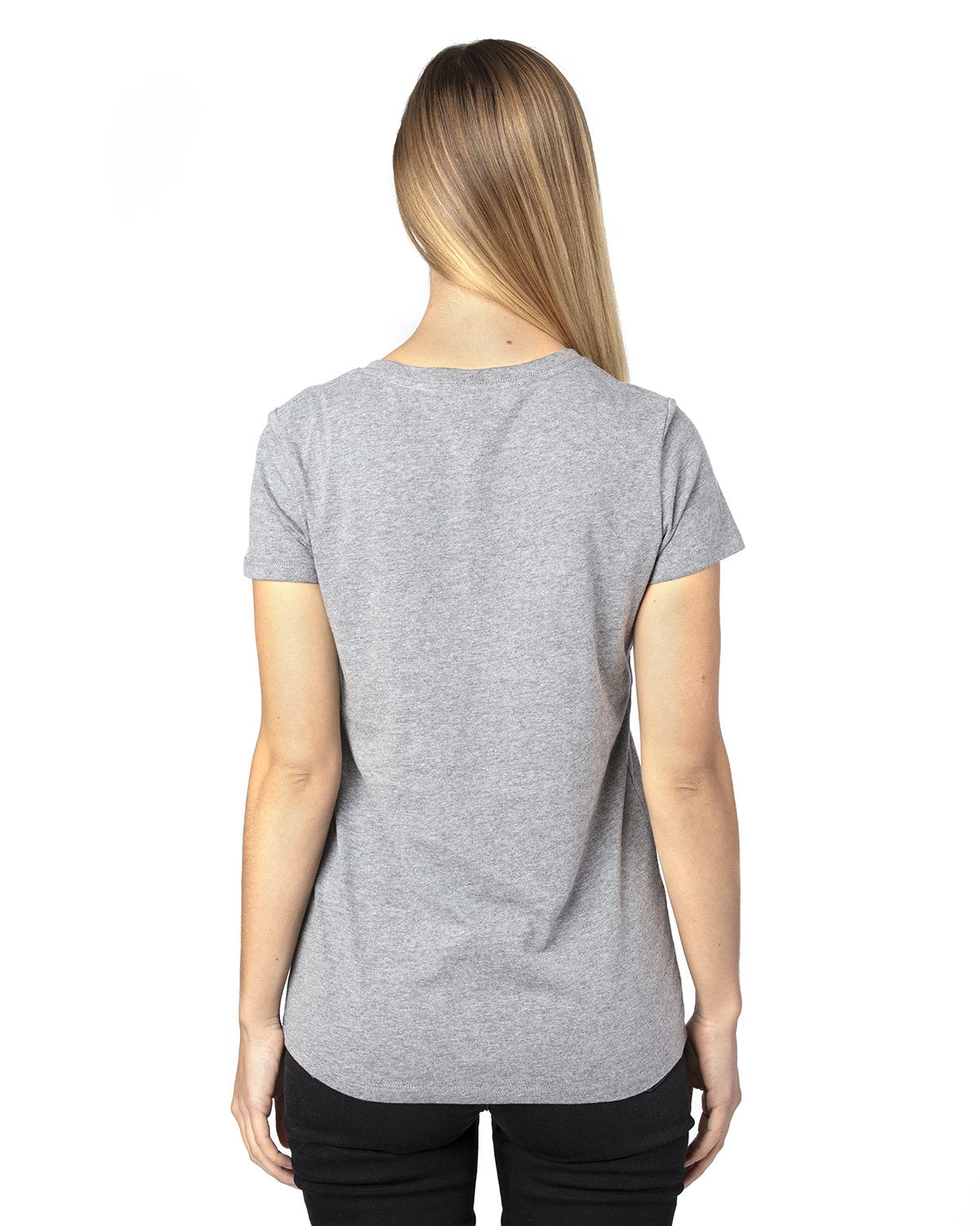 Threadfast Apparel Ladies' Ultimate CVC V-Neck T-Shirt Threadfast Apparel
