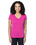 Threadfast Apparel Ladies' Ultimate CVC V-Neck T-Shirt Threadfast Apparel