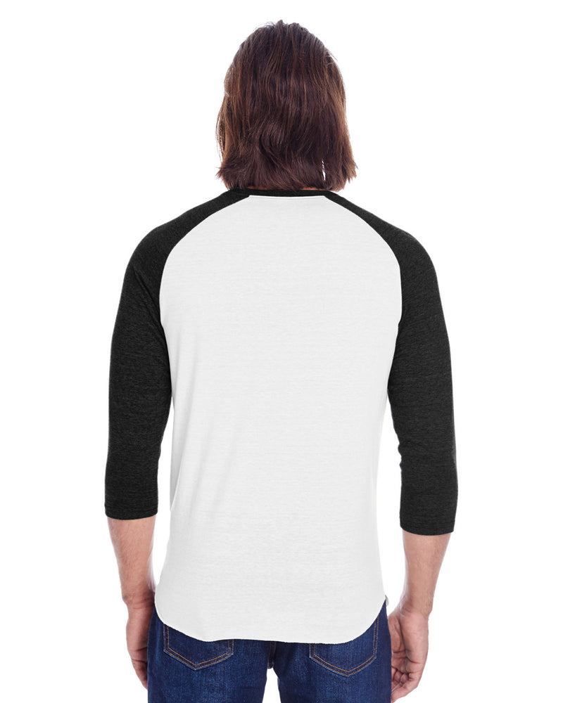 Threadfast Apparel Unisex Triblend 3/4-Sleeve Raglan
