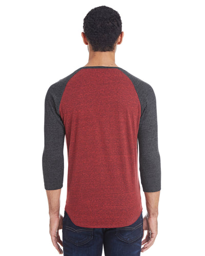 Threadfast Apparel Unisex Triblend 3/4-Sleeve Raglan