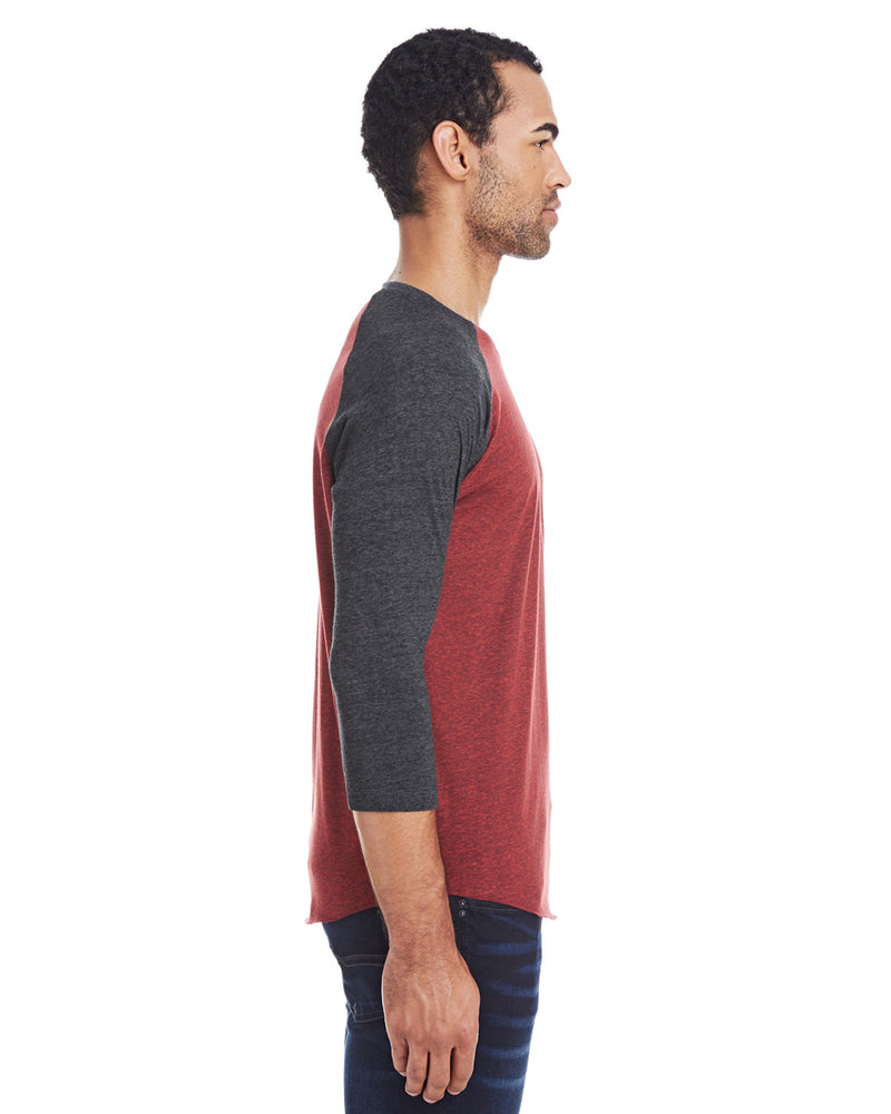 Threadfast Apparel Unisex Triblend 3/4-Sleeve Raglan