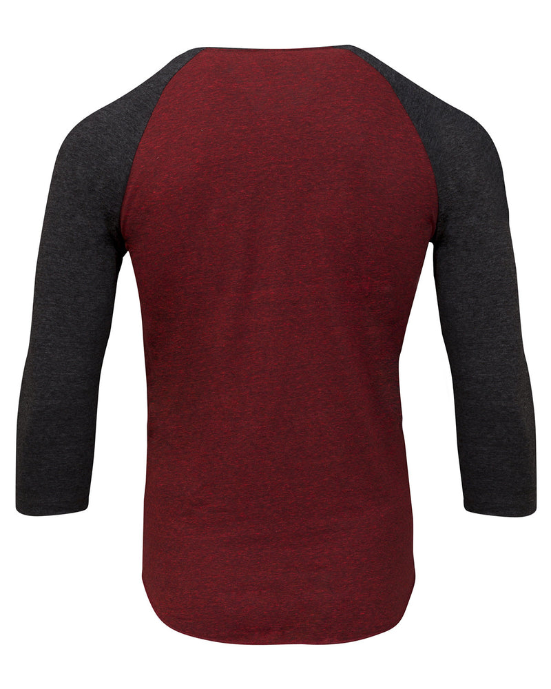 Threadfast Apparel Unisex Triblend 3/4-Sleeve Raglan