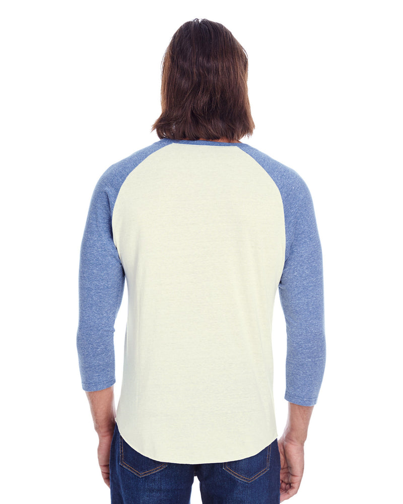 Threadfast Apparel Unisex Triblend 3/4-Sleeve Raglan