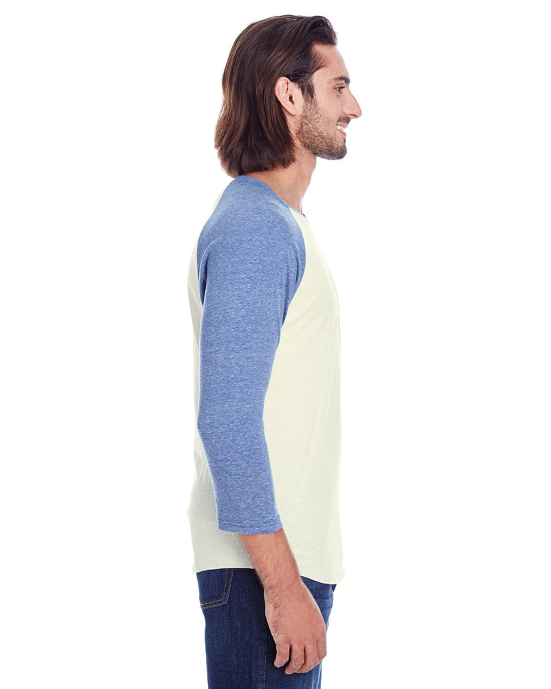 Threadfast Apparel Unisex Triblend 3/4-Sleeve Raglan