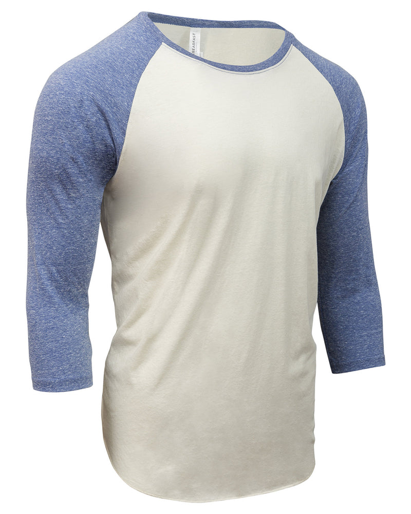Threadfast Apparel Unisex Triblend 3/4-Sleeve Raglan