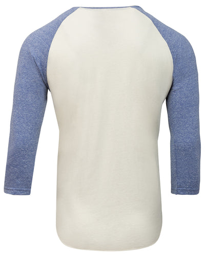 Threadfast Apparel Unisex Triblend 3/4-Sleeve Raglan