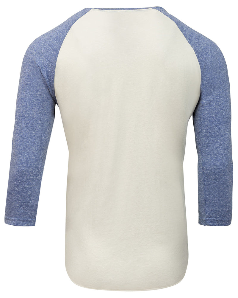 Threadfast Apparel Unisex Triblend 3/4-Sleeve Raglan