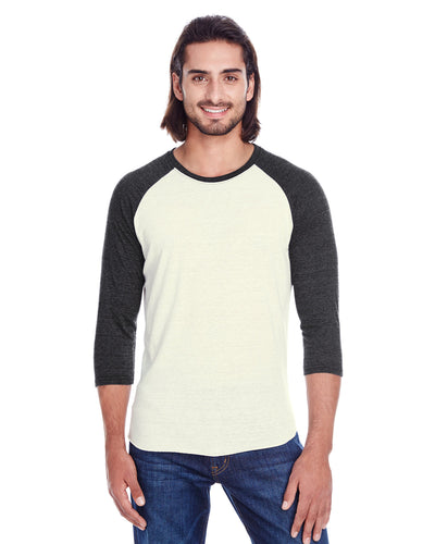 Threadfast Apparel Unisex Triblend 3/4-Sleeve Raglan