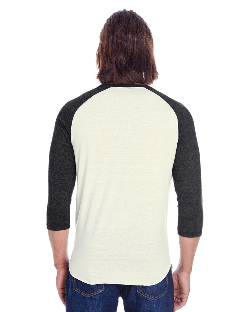 Threadfast Apparel Unisex Triblend 3/4-Sleeve Raglan