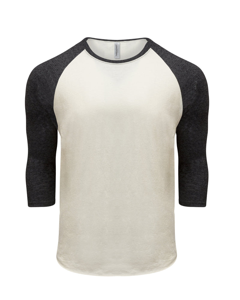 Threadfast Apparel Unisex Triblend 3/4-Sleeve Raglan