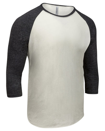Threadfast Apparel Unisex Triblend 3/4-Sleeve Raglan