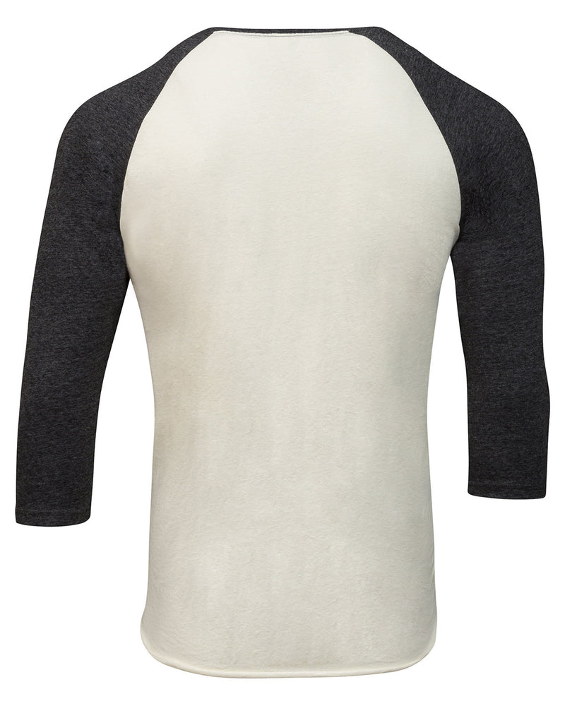 Threadfast Apparel Unisex Triblend 3/4-Sleeve Raglan