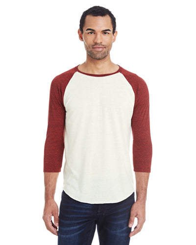 Threadfast Apparel Unisex Triblend 3/4-Sleeve Raglan