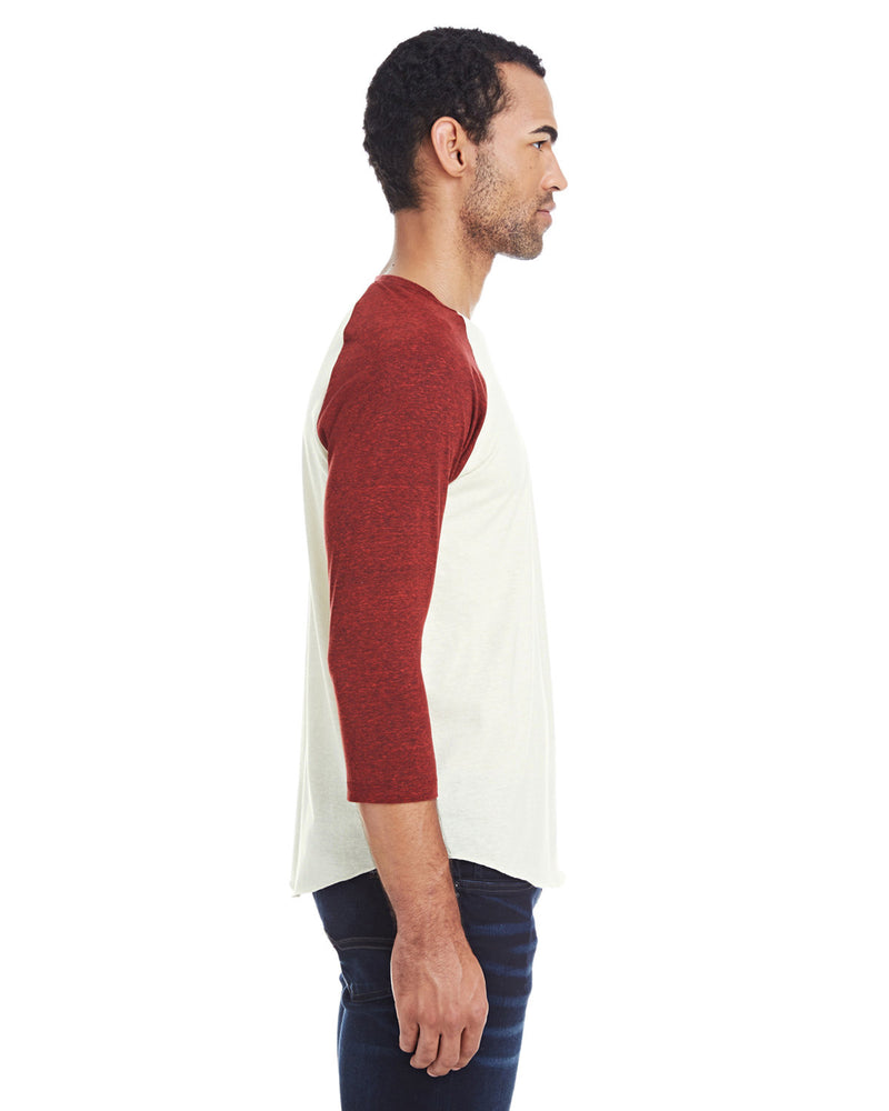 Threadfast Apparel Unisex Triblend 3/4-Sleeve Raglan
