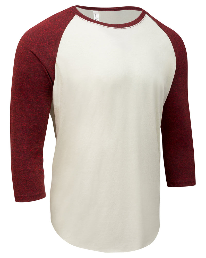Threadfast Apparel Unisex Triblend 3/4-Sleeve Raglan