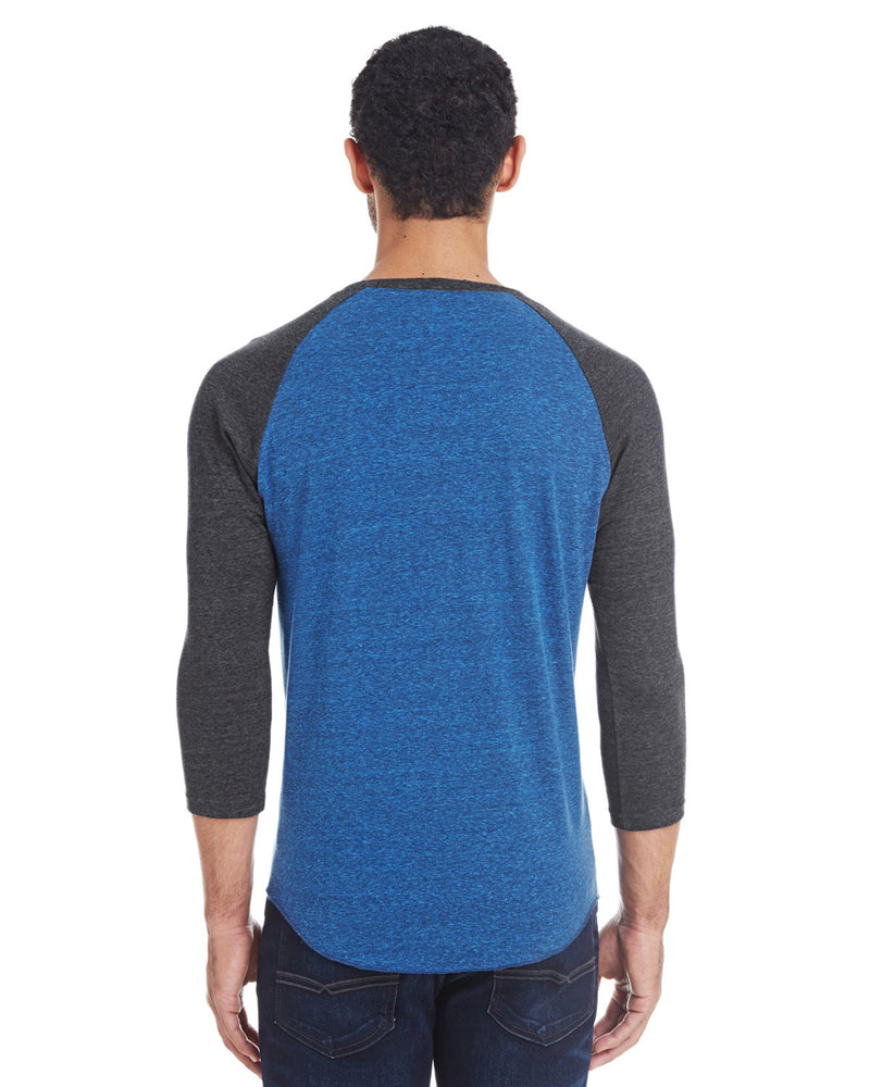 Threadfast Apparel Unisex Triblend 3/4-Sleeve Raglan