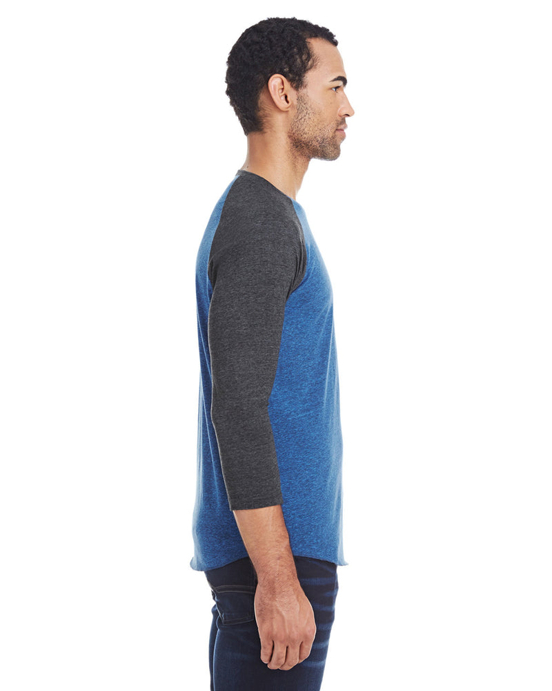 Threadfast Apparel Unisex Triblend 3/4-Sleeve Raglan