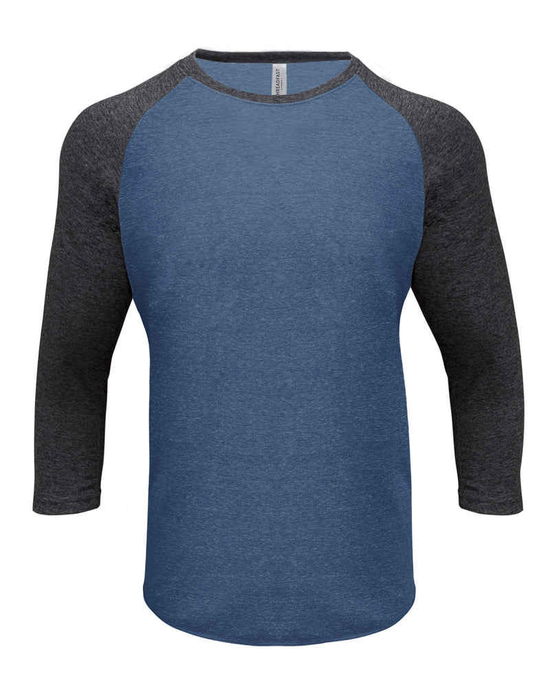 Threadfast Apparel Unisex Triblend 3/4-Sleeve Raglan