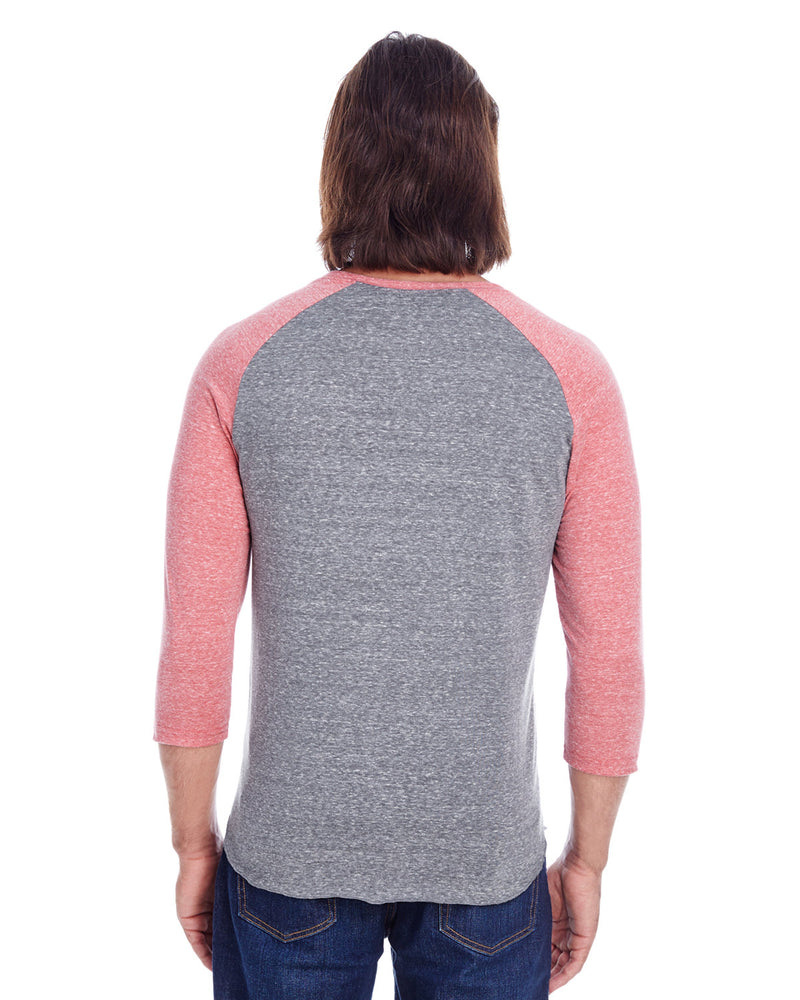 Threadfast Apparel Unisex Triblend 3/4-Sleeve Raglan