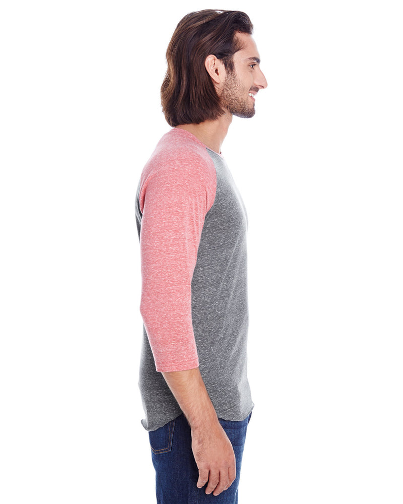 Threadfast Apparel Unisex Triblend 3/4-Sleeve Raglan