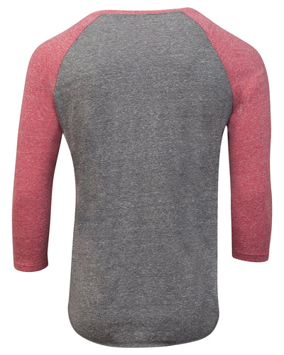Threadfast Apparel Unisex Triblend 3/4-Sleeve Raglan