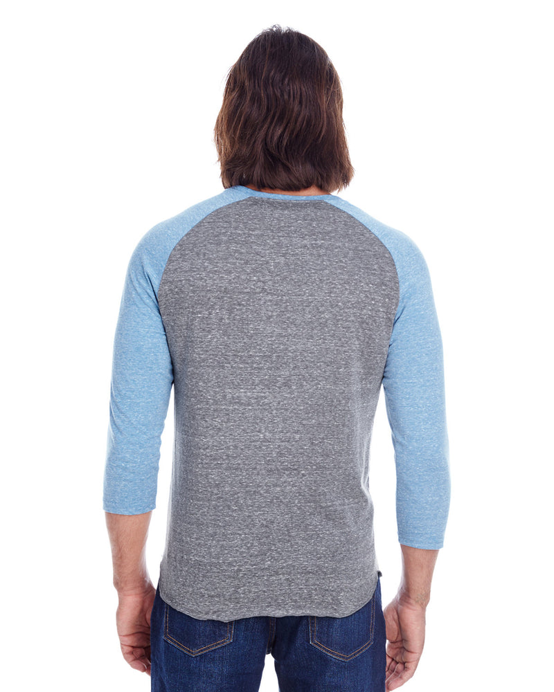 Threadfast Apparel Unisex Triblend 3/4-Sleeve Raglan