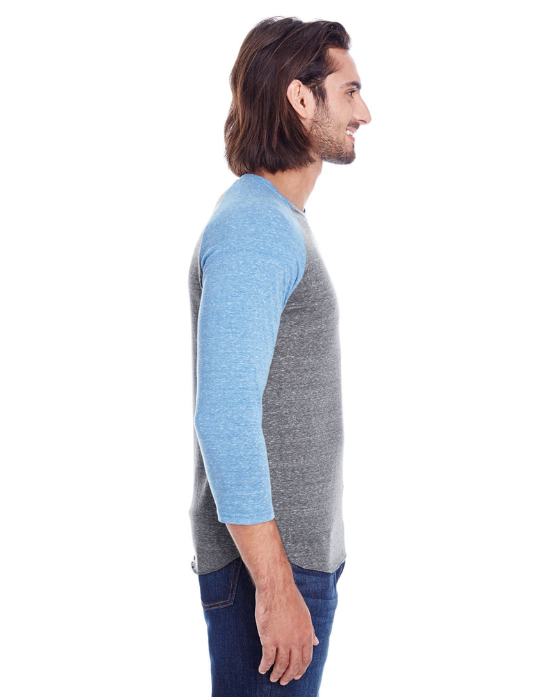 Threadfast Apparel Unisex Triblend 3/4-Sleeve Raglan
