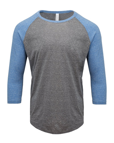 Threadfast Apparel Unisex Triblend 3/4-Sleeve Raglan