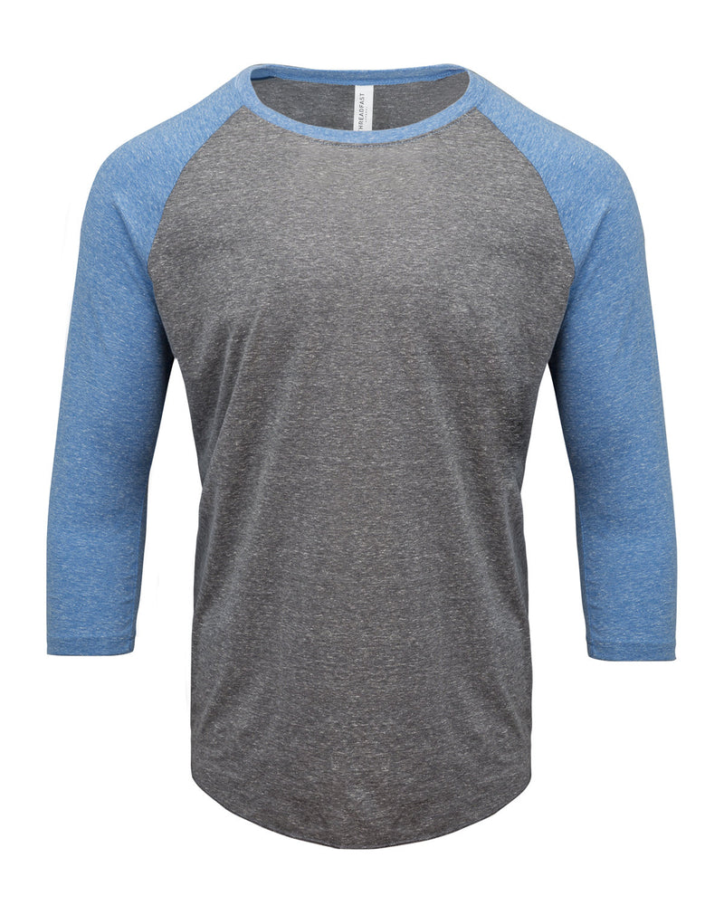 Threadfast Apparel Unisex Triblend 3/4-Sleeve Raglan