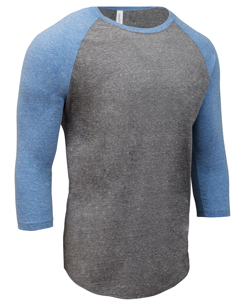 Threadfast Apparel Unisex Triblend 3/4-Sleeve Raglan