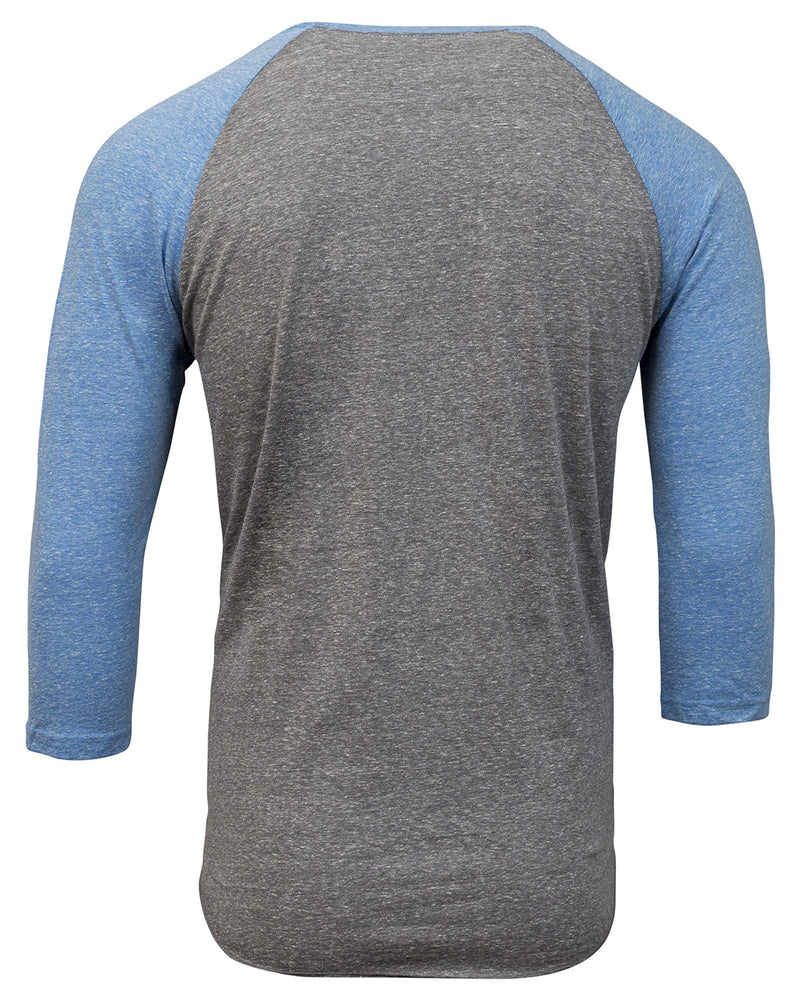 Threadfast Apparel Unisex Triblend 3/4-Sleeve Raglan