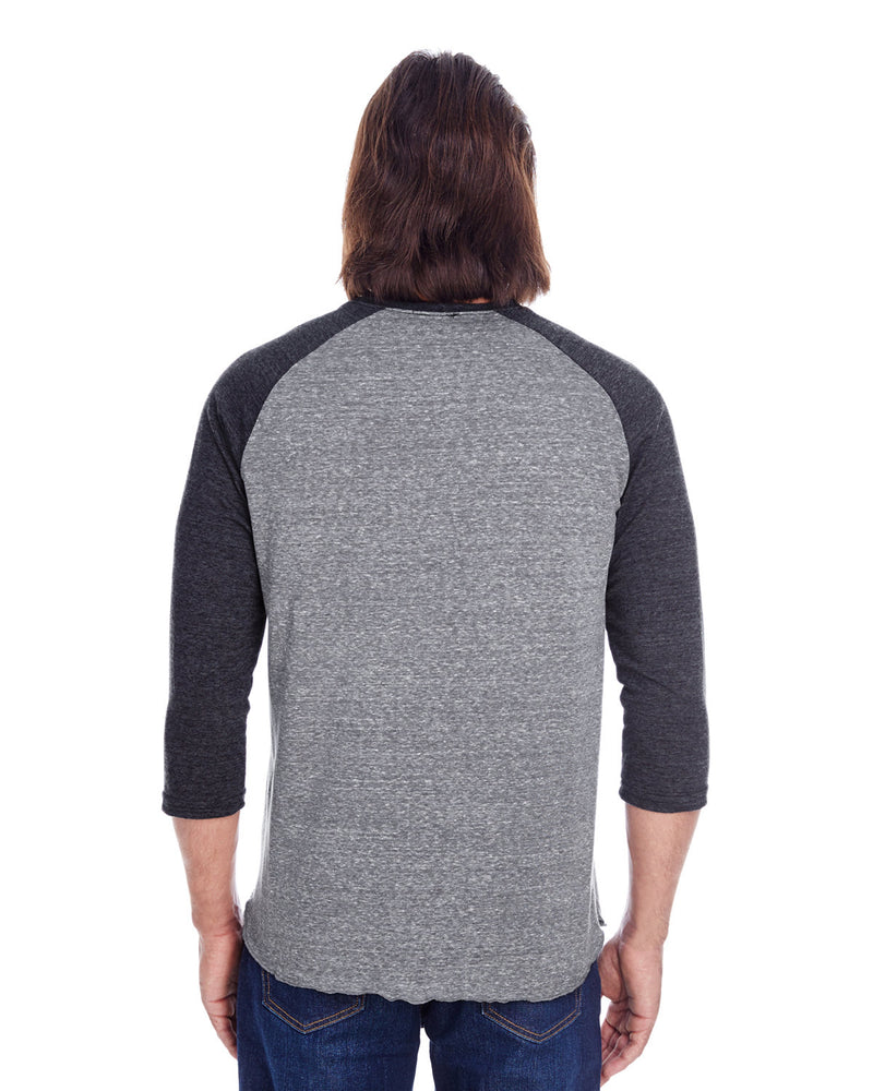 Threadfast Apparel Unisex Triblend 3/4-Sleeve Raglan
