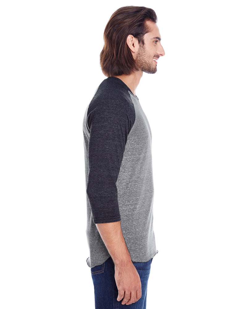 Threadfast Apparel Unisex Triblend 3/4-Sleeve Raglan