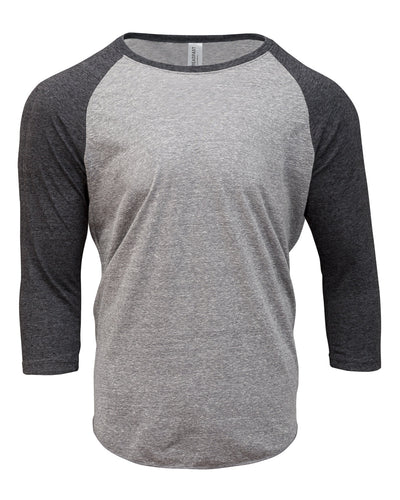 Threadfast Apparel Unisex Triblend 3/4-Sleeve Raglan