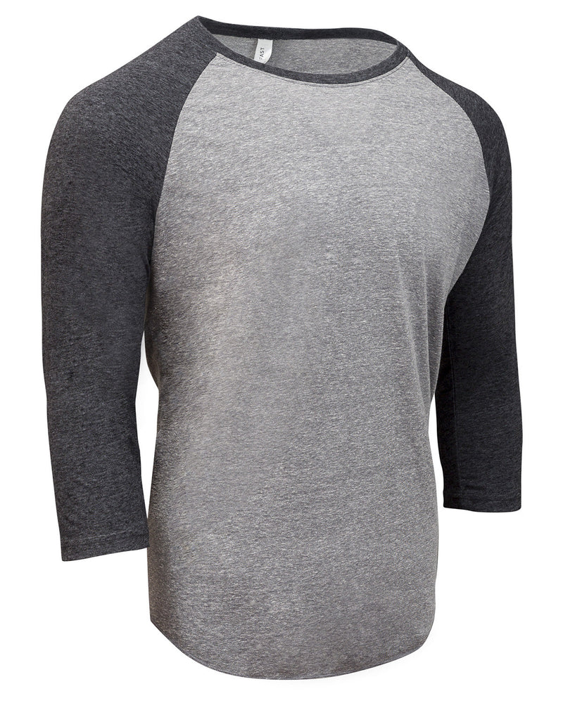 Threadfast Apparel Unisex Triblend 3/4-Sleeve Raglan